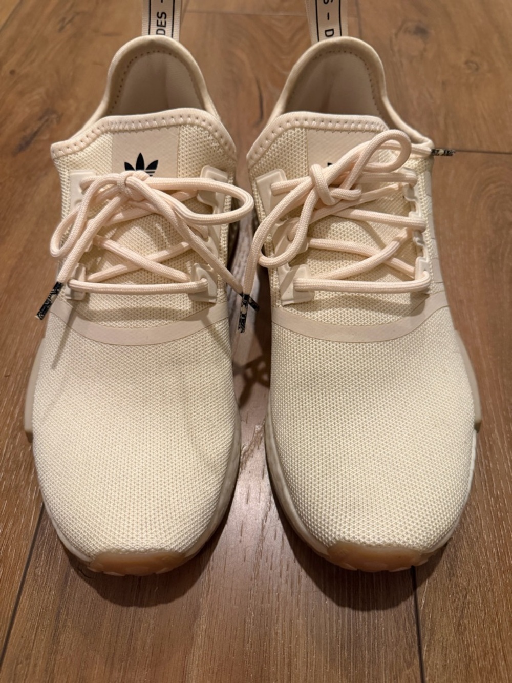 adidas Beige Mesh Low-Top Sneakers